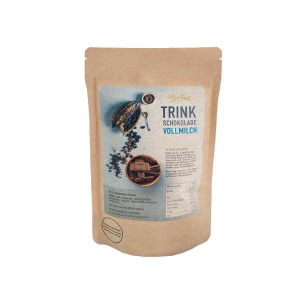 Trinkschokolade Vollmilch (250g) – Bild 2
