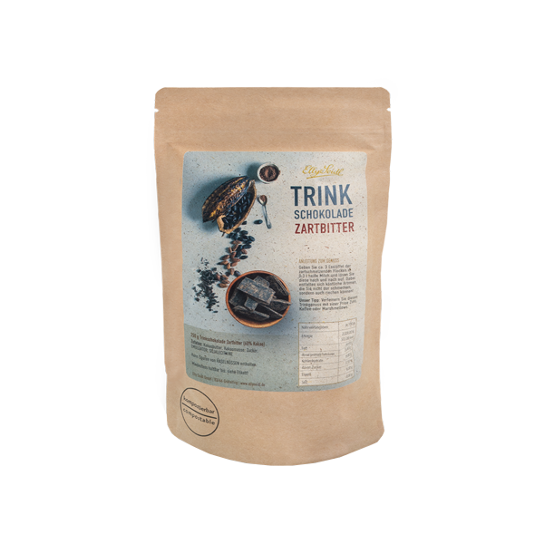 Trinkschokolade Zartbitter (250g) – Bild 2