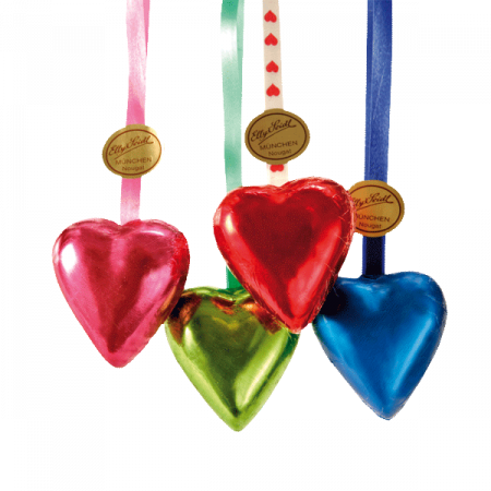 Nougatherzen in Stanniol (17g)