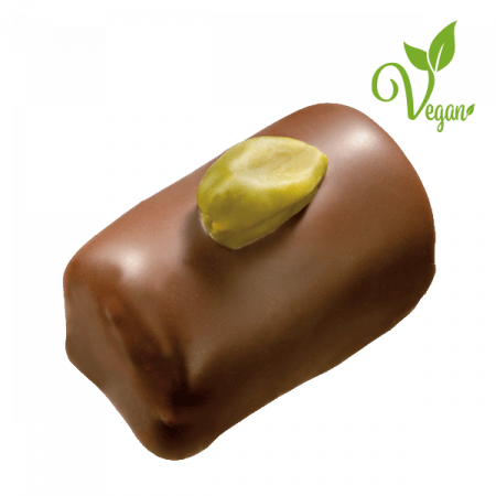 ES_Produkte_Praline_Marzipan_Pistazienmarzipan_dunkel_Vegan_2023 Pistazienmarzipan Zartbitter