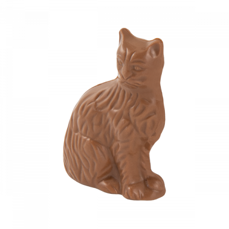 ES_Produkte_Sommer_2023_Schokokatze_offen Vollmilch Schokoladen Katze