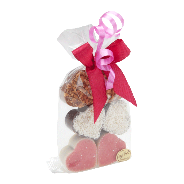 Herzerltüte gefüllt mit 6 Pralinen (69g)