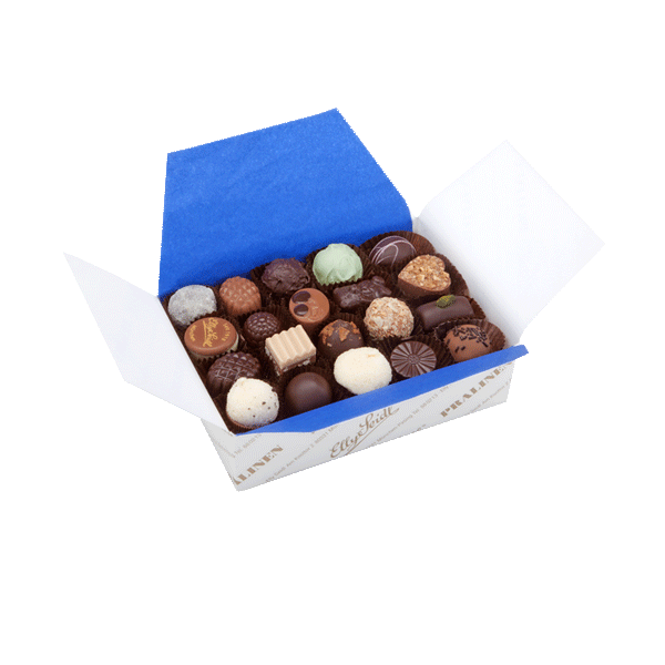 Föhnlage - Pralinenmischung Vollmilch und weiße Pralinen