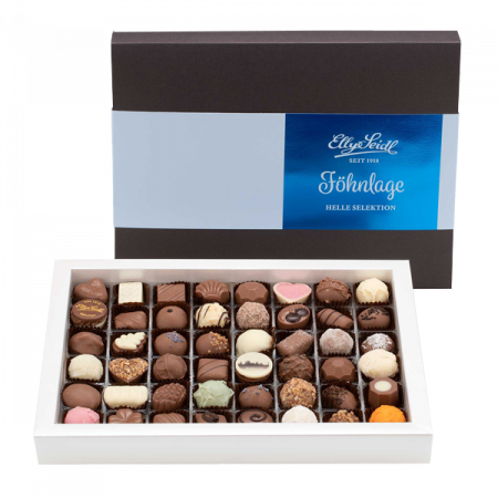EllySeidl_Praesentschachtel_Foehnlage_600 Pralinenmischung München-Serie Föhnlage (weiße und Vollmilch-Pralinen)